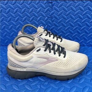 Brooks Trace 1 Womens Shoes Size 7.5B Gray Purple Comfortable Running Sneakers